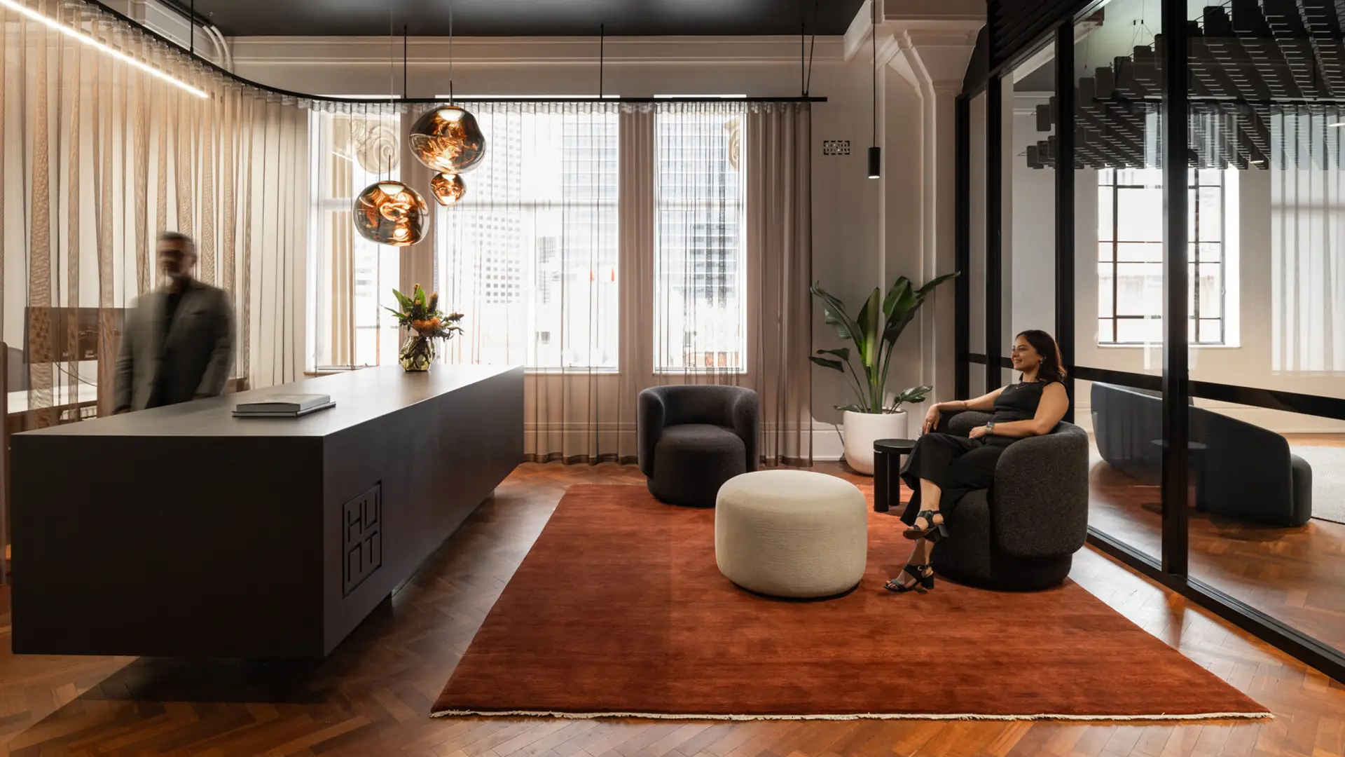 An architect in the Melbourne Studio opens a model in Perth as if it were on the next desk.